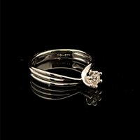 Ring Cianfrone Gioielli Woman in White Gold Diamante 0.25 Ct ANB347 - ANB347